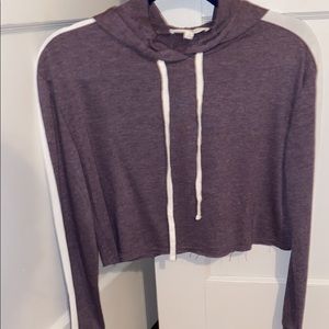 Purple crop sweatshirt